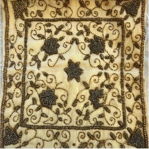 Pillow Handmade beaded pillow case